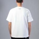 Striped Washed Fabric Round T-Shirt | Oversize Fit