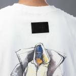 Round Extra Oversized T-Shirt – Washed Cutting & Print